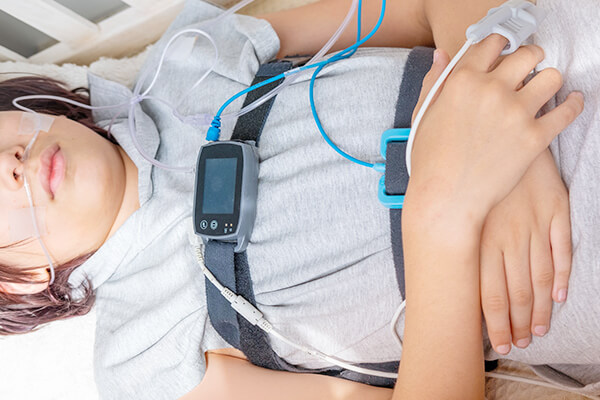 睡眠時無呼吸症候群の簡易検査が可能